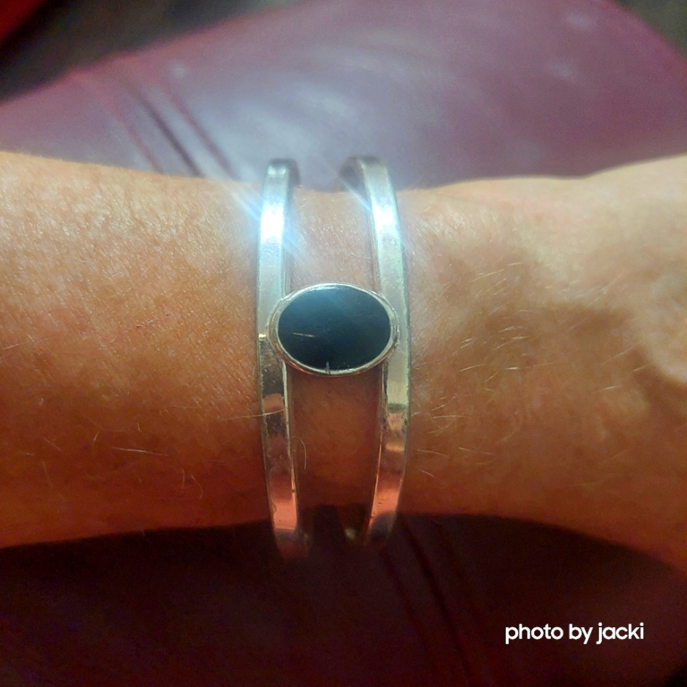 Silver cuff bracelet